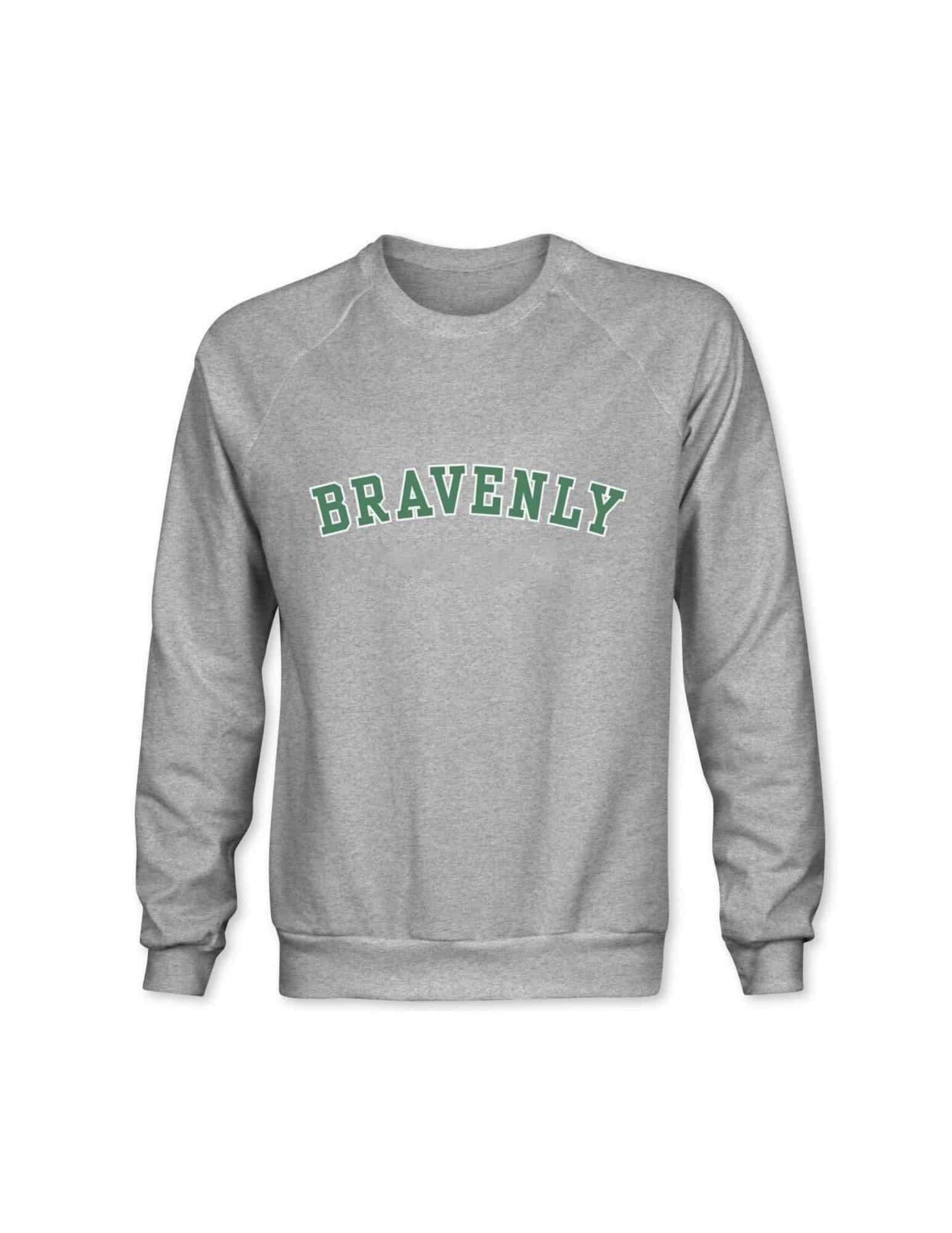 grey sweatshirt