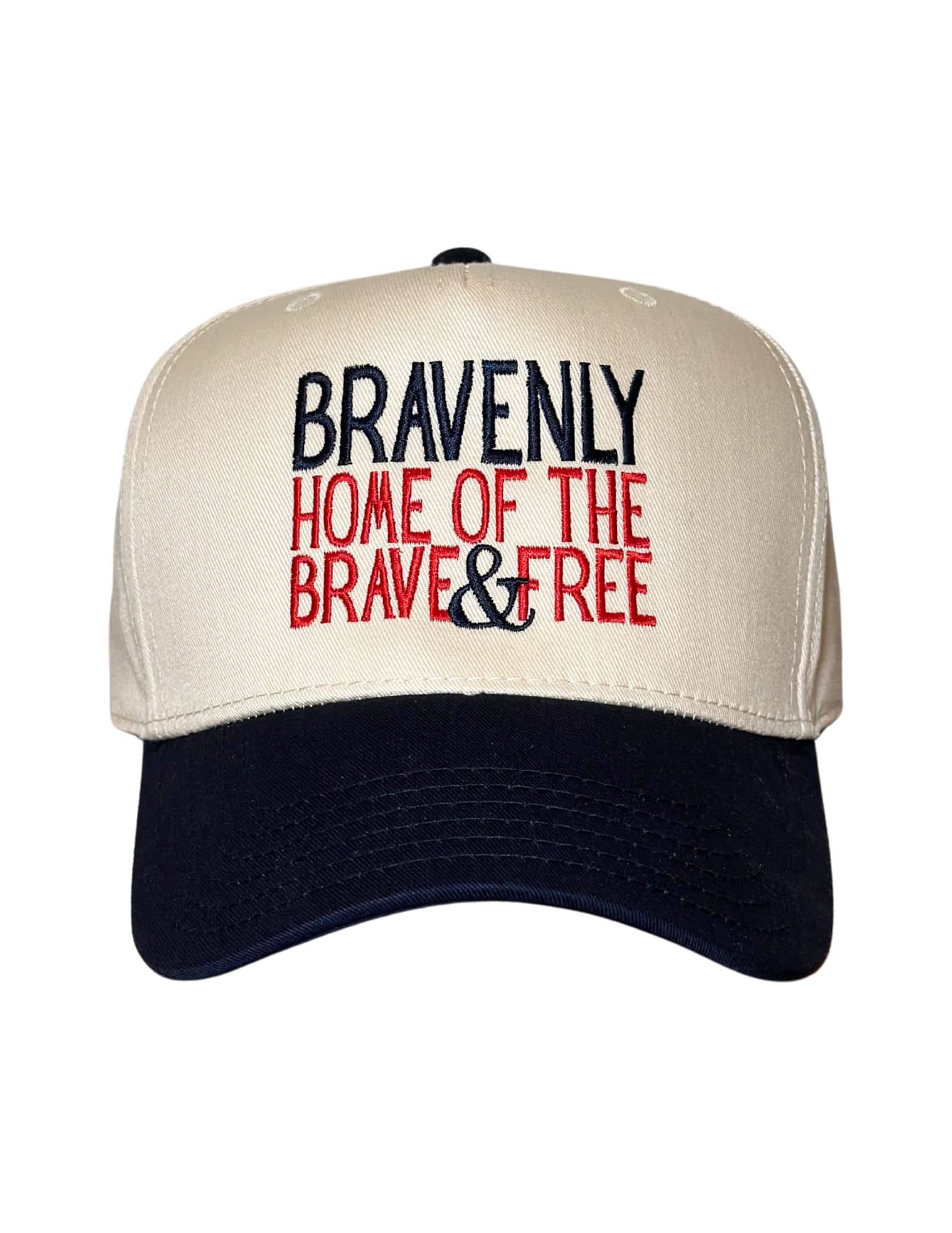 WEBSITE product Images Brave and Free Trucker Hat